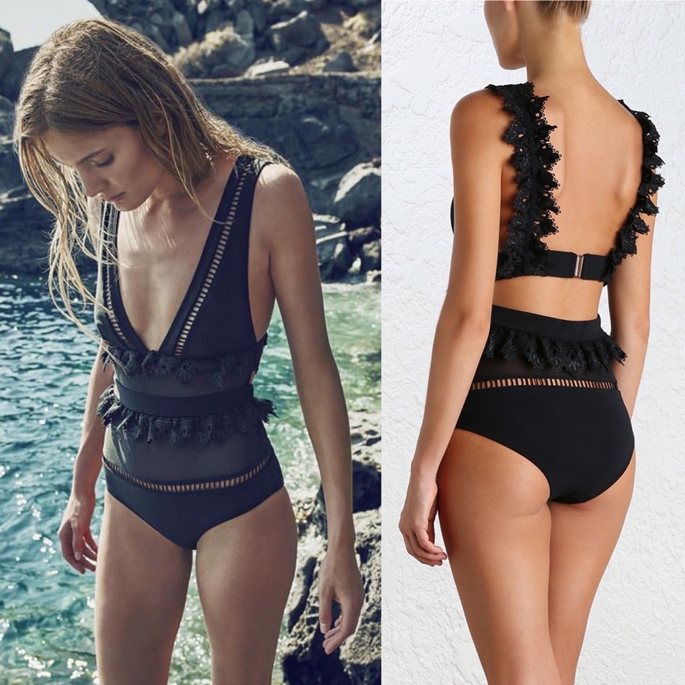 RARE Zimmerman Swim Suit Alchemy Flutter One Piece